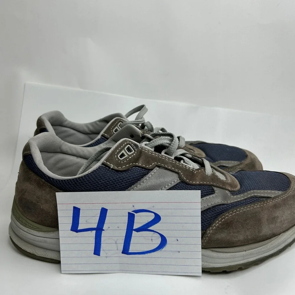 SAS Journey Mens‎ 12 Walking Sneakers Navy Gray Suede Made USA Tripad Comfort